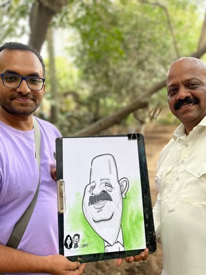 Another happy guest from the wedding event at The Farm Ecoville. My live sketching is designed to bring smiles and laughter to any celebration.