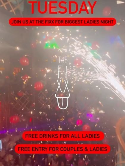 A flyer for the biggest Ladies Night on a Tuesday, showing our commitment to making every night a party.