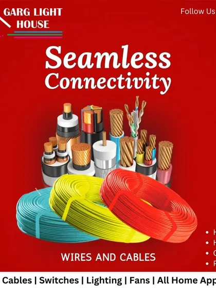 We offer a complete range of electrical supplies, including high-quality wires and cables from leading brands. This ensures safe and seamless connectivity for all your residential or commercial electrical projects.
