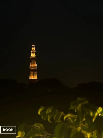 Welcome to an evening where elegance meets grandeur. The view from the terrace is a constant reminder of the beauty and history that surrounds us here in Delhi.