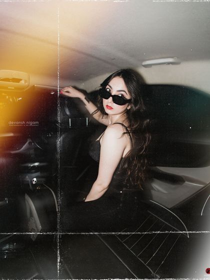 Looking back at the camera, this shot has a candid, "caught in the moment" feel.