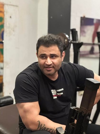 A candid shot of me in the gym. This is my arena, where I put my 20 years of experience to work for you.