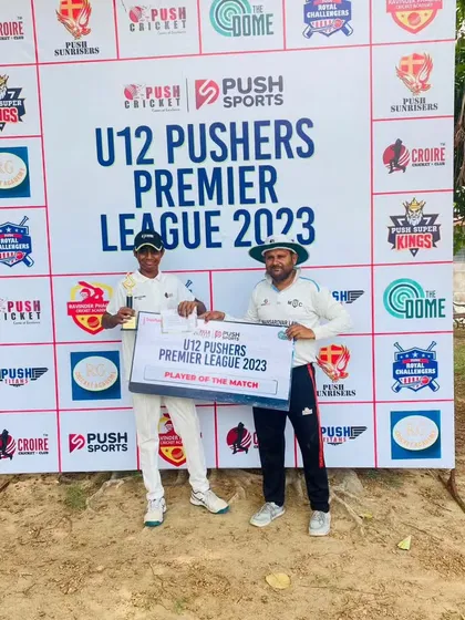 The Player of the Match from our second victory in the Pushers Premier League. A fantastic all-round performance.