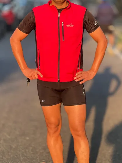 A member standing proud after a Sunday run. The confidence that comes from running is one of its best rewards.