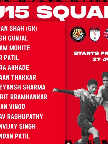 The second part of our U15 squad announcement for the 2024 Thane Youth League.