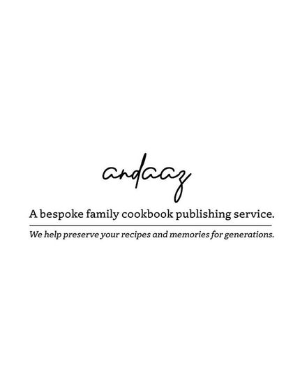 Nivaala - Recipe Preservation & Keepsakes Bespoke Family Cookbooks (Andaaz) photo 9