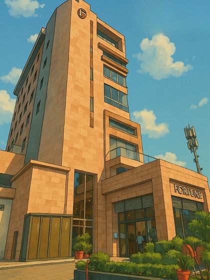 An artistic rendering of our hotel, capturing the warm, golden hues of a perfect city day. We aim to create moments that feel just as memorable.