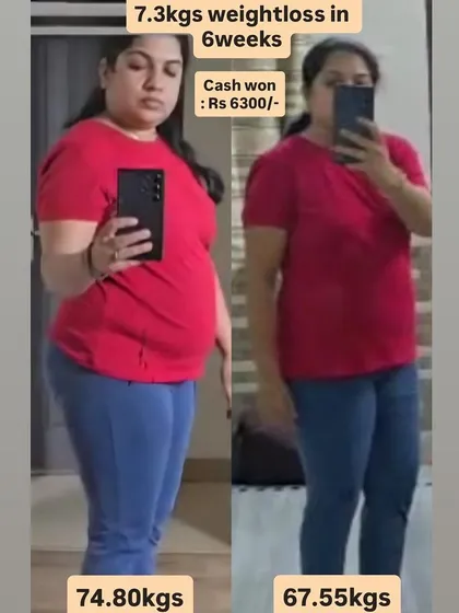 Sapana lost 7.3 kgs and won Rs 6300. She feels more motivated and has seen a great improvement in her stamina.