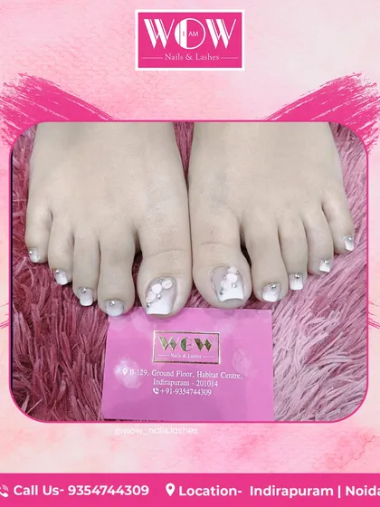 We believe your toes deserve to be just as glamorous as your fingertips. We offer stunning and durable nail extensions for your feet, complete with intricate 3D floral art and sparkling details for a truly luxurious pedicure.