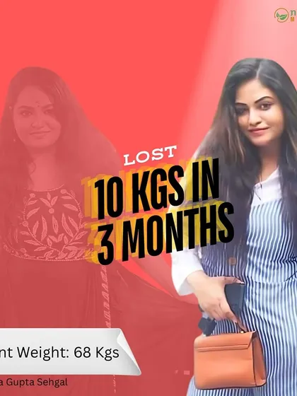 Anjali shed 10 kgs in just 3 months without starvation or fancy products. Her plan included her favorite foods like pasta and bread pizza, proving that you don't have to give up what you love to lose weight.
