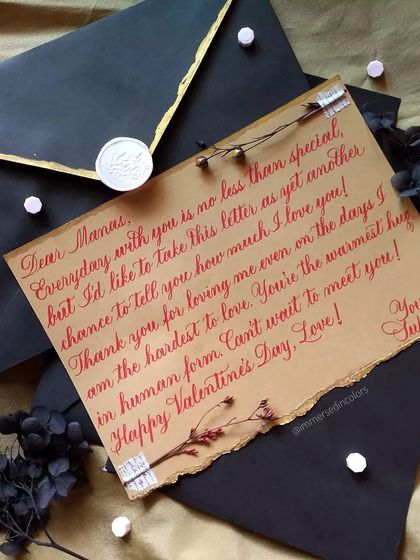 S - Custom Gift Calligraphy Handwritten Love Letters & Vows photo 4