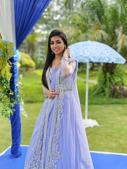 Perfectly imperfect. A candid shot from an outdoor event, embracing the moment.