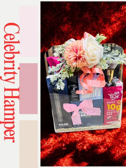 Another look at my celebrity hamper, designed to impress. The combination of beauty products and healthy snacks is perfect for influencer and PR gifting.