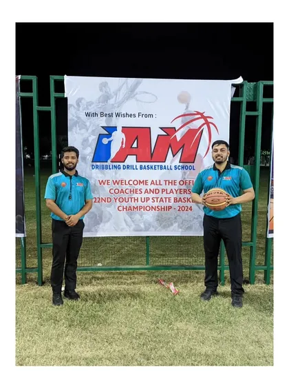 Our coaches, Mr. Nirbhay Chaudhary and Mr. Sharad Saxena, selected as officials for the Youth State Basketball Championship.