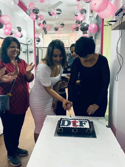Another cake-cutting moment. We love celebrating these new beginnings with our community.