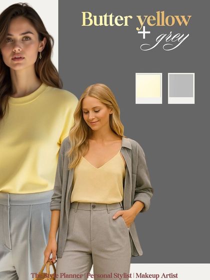 A great color combination for the office is butter yellow and grey. It's a sophisticated and modern pairing that feels fresh and professional.