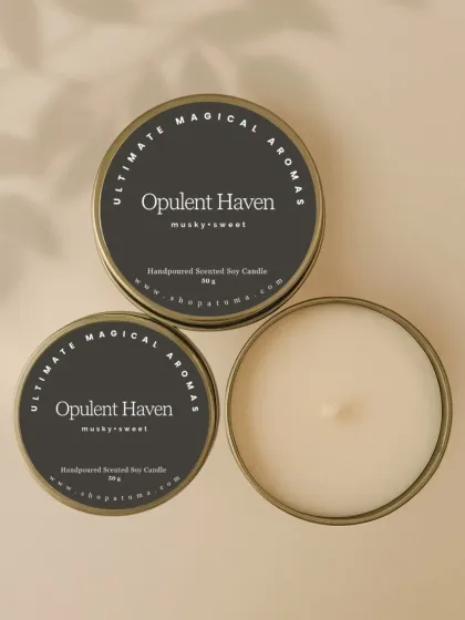 The 'Opulent Haven' Mini Metal Charm, a musky and sweet fragrance. These tiny treasures are back in stock and available in seven different scents.