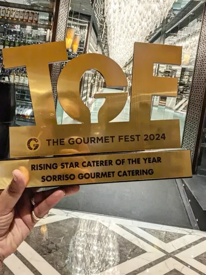 I am incredibly proud to hold the "Rising Star Caterer of the Year" Gold award from The Gourmet Fest 2024. This recognition is a testament to my team's passion and dedication to culinary excellence.