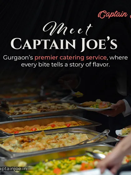 Meet Gurgaon's premier catering service. This image provides a clear view of our extensive buffet offerings, with guests filling their plates, showing the popularity and variety of our menu.