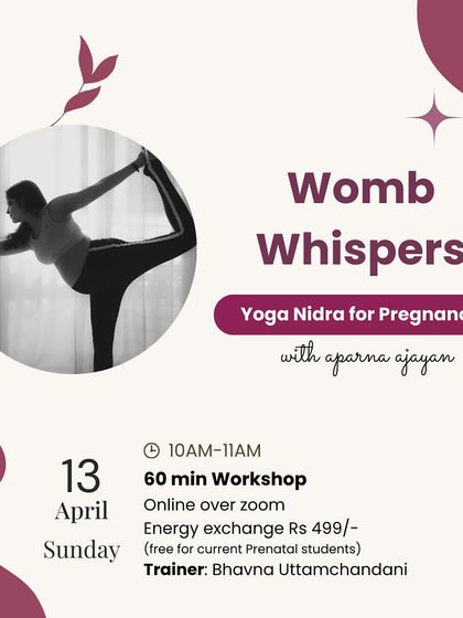 A closer look at our 'Womb Whispers' Yoga Nidra workshop. This 60 minute session is designed to bring you into a state of deep, restorative rest.