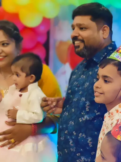 A happy family at a Cocomelon-themed party we organized at Octave Hotel. We handle everything from venue booking and decor to photography and entertainment.