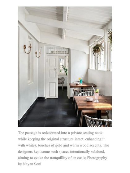 This feature highlights a passage I redecorated into a private seating nook. The design uses whites, gold, and warm wood accents to evoke the tranquility of an oasis.