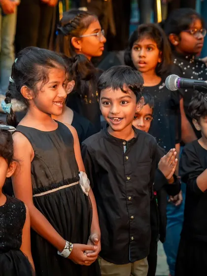 The sweet sound of our junior choir team. Group classes like this are a wonderful way for children to learn about harmony, teamwork, and the joy of singing together. These are the moments that build lifelong friendships and a love for music.