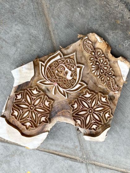 When we say minimal wastage, we mean it. Our master carvers fit multiple designs onto a single piece of naturally seasoned teak wood. These blocks are built to last for generations, with some in our archive being over 70 years old.