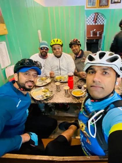 A breakfast meeting after a ride. We refuel with good food and great conversation.
