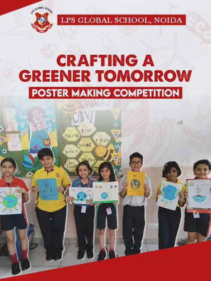 A poster for our "Crafting a Greener Tomorrow" poster-making competition, highlighting the creative efforts of our students for Earth Day.