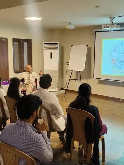 We conduct exclusive training for doctors on specialized topics like the Ayurvedic approach to cardiac care. This program helps integrate traditional therapies with modern medicine for better patient outcomes.