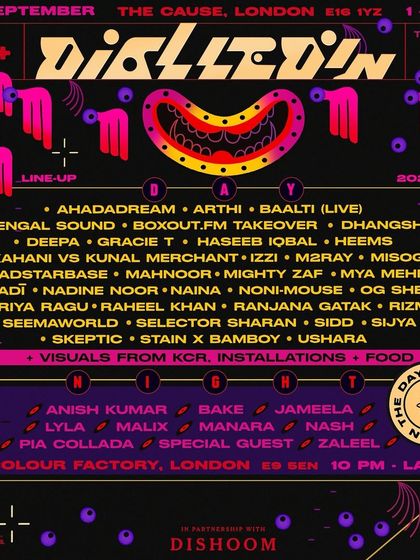 The lineup for Dialled In Festival in London, where we hosted a Boxout.fm takeover. This demonstrates our ability to integrate our brand into major international festivals.