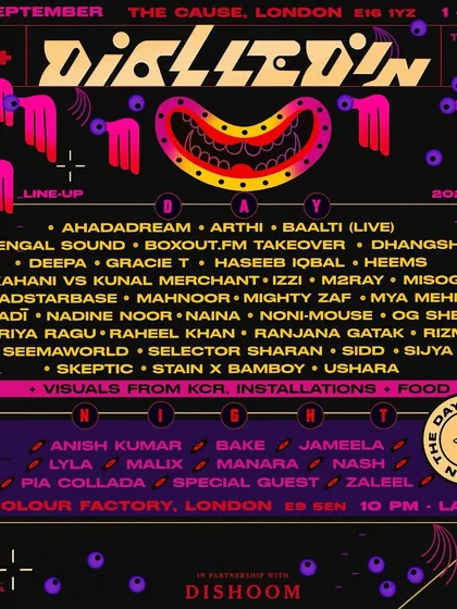 The lineup for Dialled In Festival in London, where we hosted a Boxout.fm takeover. This demonstrates our ability to integrate our brand into major international festivals.