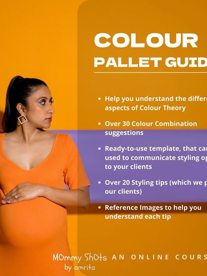 An announcement for the "Colour Palette Guide" online course.