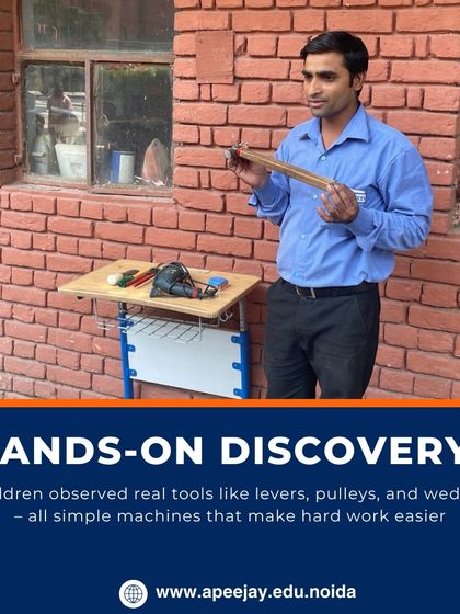 Our hands-on discovery session allowed children to observe real tools like levers, pulleys, and wedges. They learned how these simple machines make hard work easier in a practical and memorable way.