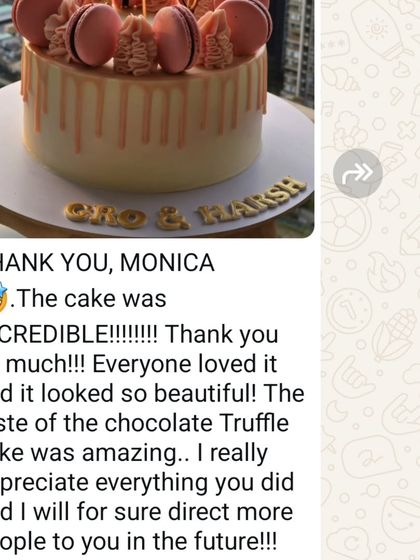 "The cake was INCREDIBLE!!!!!!" Waking up to feedback like this for a cake that flew to Hong Kong is just the best feeling.