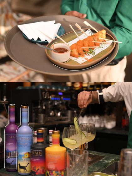 Exquisite bites and artisanal non-alcoholic cocktails were part of the experience at our Asper pop-up, perfectly complementing an evening of luxury and style.