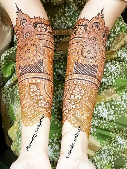 A beautiful bridal henna collaboration with my sister Zainab.