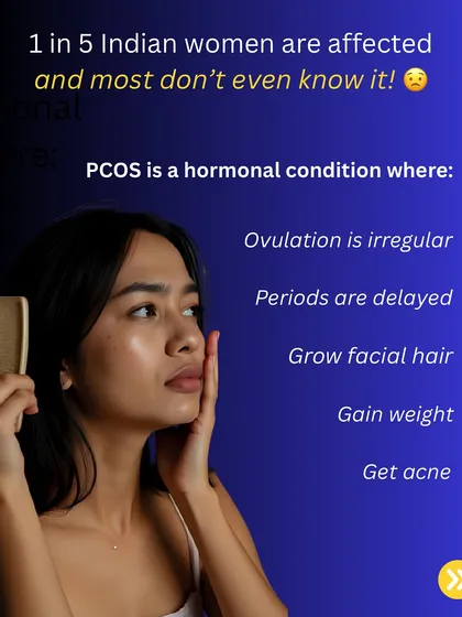 PCOS affects 1 in 5 Indian women, and many don't even know it. If you're experiencing symptoms like irregular periods, weight gain, or acne, it's important to get informed and seek support.