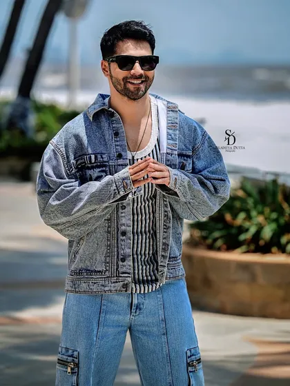 A candid and relaxed portrait of Bollywood actor Varun Dhawan for Anandalok magazine. This shot captures a moment of ease, showcasing my ability to connect with subjects and create authentic portraits even for major celebrities.