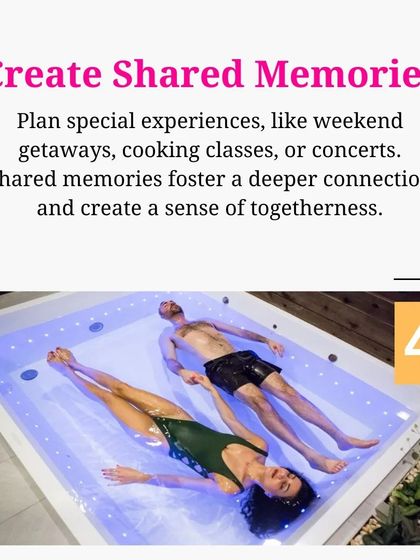 Create shared memories that foster a deeper connection. Our couple's float is more than just a date; it's a shared wellness journey that builds togetherness.