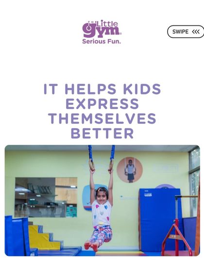 Hanging from the gymnastic rings, this young girl builds incredible upper body strength and learns to control her body in space. This activity also helps improve grip strength, which is vital for many sports.