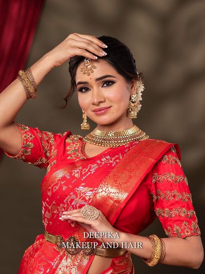 Deepika Makeup and Hair - Professional Makeup & Hair Academy My Signature: South Indian Bridal Artistry photo 50