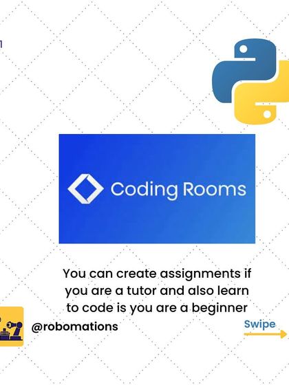 Coding Rooms is a great platform for both tutors and beginners. It allows you to create and share assignments, making it a useful tool for learning.