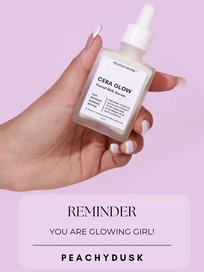 A little reminder for you and your besties: you are glowing! My Cera Glow Facial Milk Serum is here to help you shine even brighter.