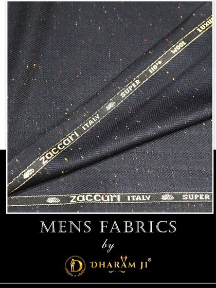 A high-quality Italian wool fabric from Zaccari, with colorful specks. This is perfect for crafting a unique and luxurious suit.