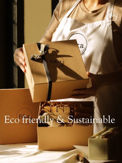 I personally pack each of these eco-friendly and sustainable gift boxes. They are perfect for when you want to give a gift that is both 'booji' and kind to the Earth, filled with my best plant-based skincare and artisan soaps.