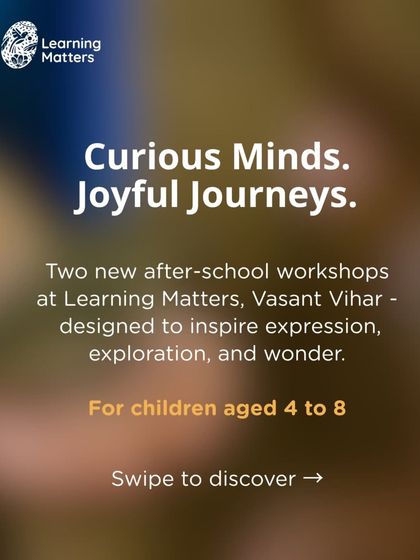 Announcing two new after-school workshops. We offer "Stories, Sound & Self-Expression" for early literacy and "Binoculars, Bark, Birdsong" for nature immersion, both designed to spark joy and curiosity.