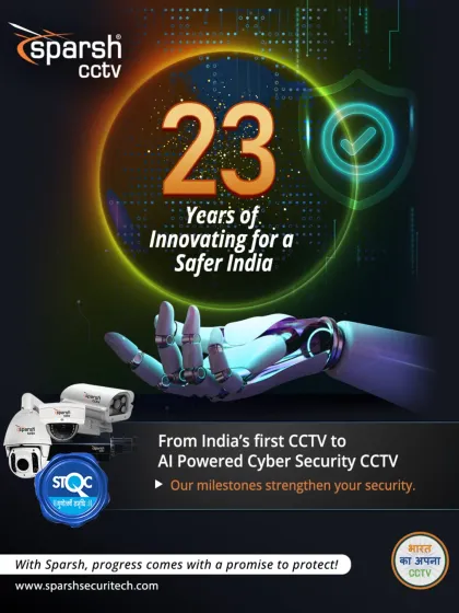 For 23 years, we have been innovating for a safer India. From developing the nation's first indigenous CCTV camera to pioneering AI-powered cyber security, our milestones strengthen your security and reflect our promise to protect.