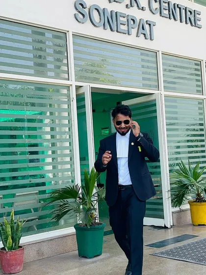 Leaving the Sonipat court after a hearing. My work continues outside the courtroom with follow-ups and strategy sessions.